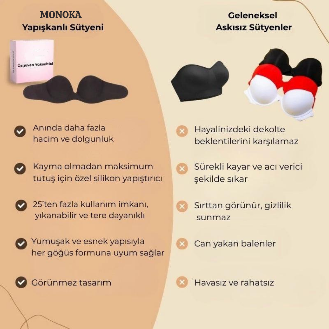 Askısız Push-up Yapışkan Sütyen™